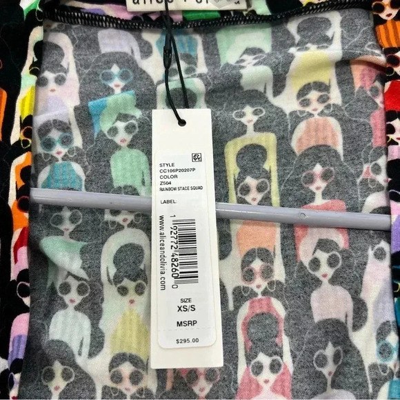 Alice + Olivia “Willa Rainbow Stace Robe Kimono Size Xs Multicolor - Picture 10 of 10